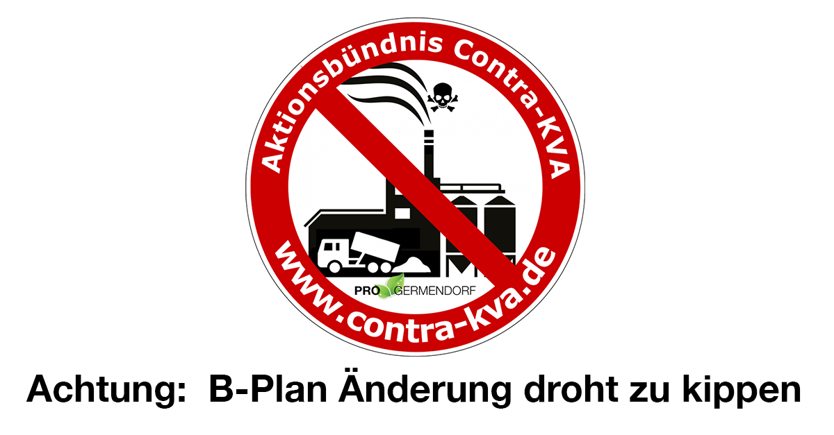Achtung: B-Plan Änderung droht zu kippen!